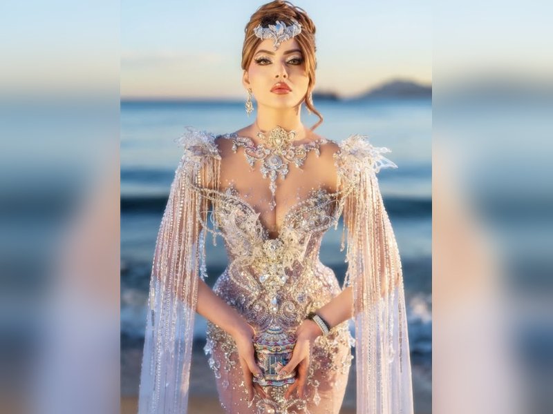 Urvashi Rautela adds bling to Cannes look with ‘diamond nails’ 