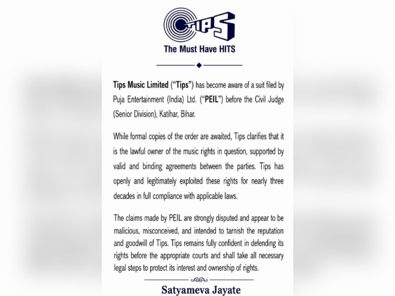 Tips on claims by Puja Entertainment in legal dispute: Malicious, misconceived, intended to tarnish the reputation