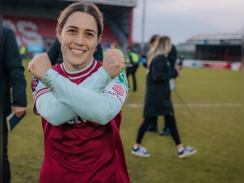 ‘I’ve felt at home ever since I arrived’: Captain Katrina Gorry confirms West Ham exit in the Women’s Super League. Photo credit: Women’s Super League