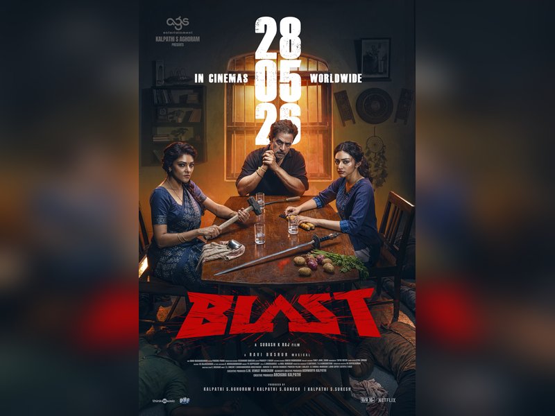 Arjun Sarja, Priety Mukhundhan's 'Blast' to hit screens on May 28 (Photo Credit: A G S Entertainment/ X)