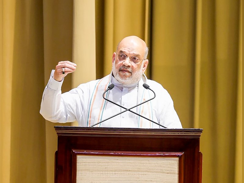 New Delhi: Union Home Minister Amit Shah delivers the R N Kao Memorial Lecture organised by India’s external intelligence agency R&AW on the theme ‘Narcotics: A Borderless Threat, A Collective Responsibility’, in New Delhi on Friday, May 15, 2026. (Photo: IANS/HMO)
