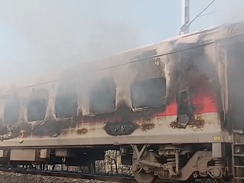 Rajdhani Express fire: Swift emergency evacuation by RPF, rail staff saves 68 passengers in B-1 coach
