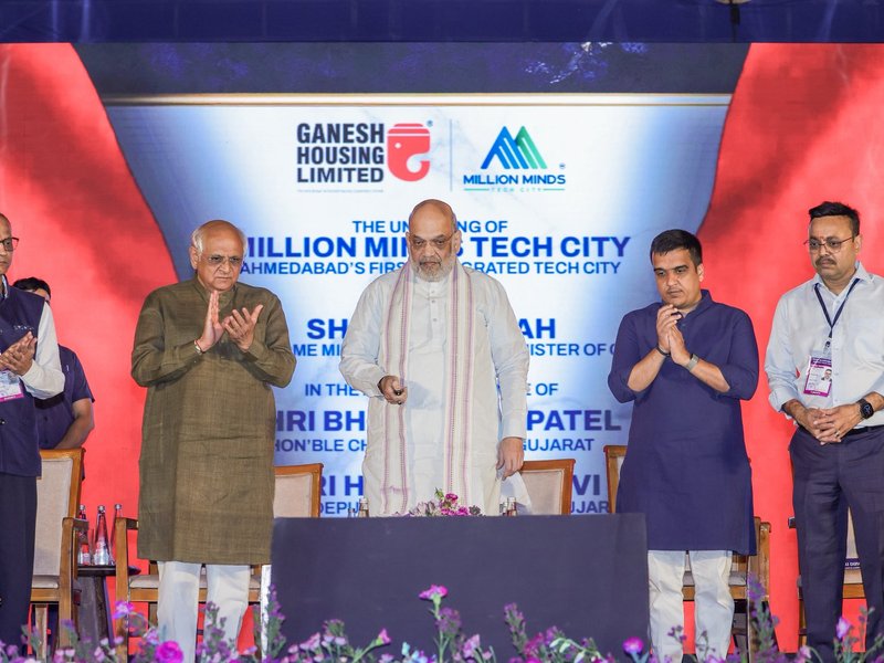 HM Shah inaugurates Million Minds Tech Park, Real Estate management institute in Ahmedabad 