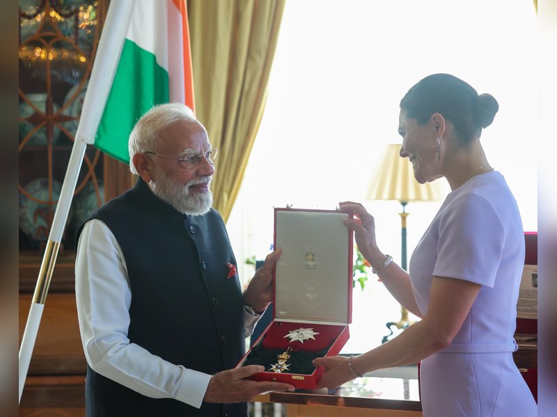 PM Modi receives Sweden's 'Royal Order of Polar Star'; marks 31st global honour