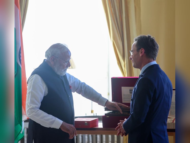 PM Modi dedicates global honour to 1.4 billion Indian people and India-Sweden friendship