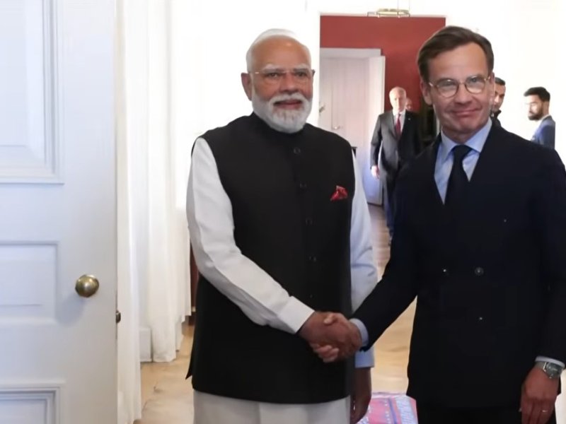 MEA releases joint statement on India–Sweden Summit, 'Establishment of a Strategic Partnership'