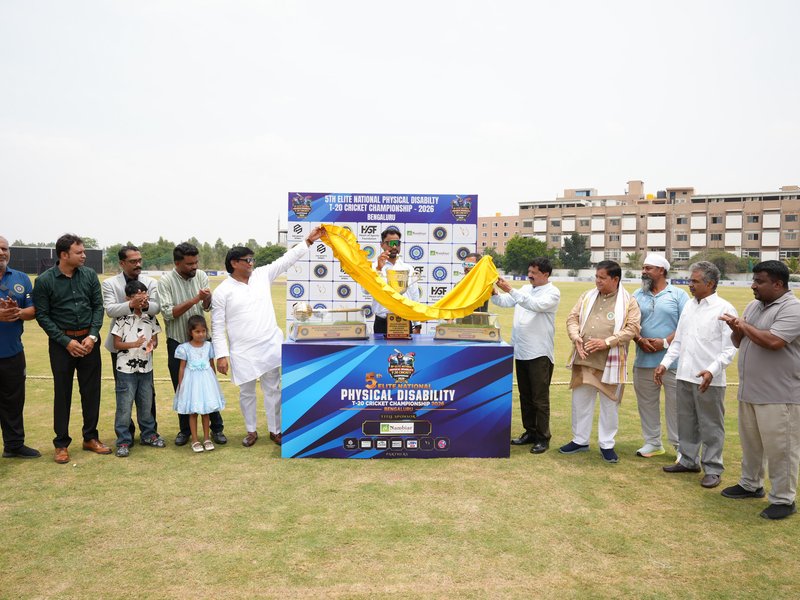 5th National Physical Disability Elite Cricket Tournament kicks off in Bengaluru Credit: PCCAI)