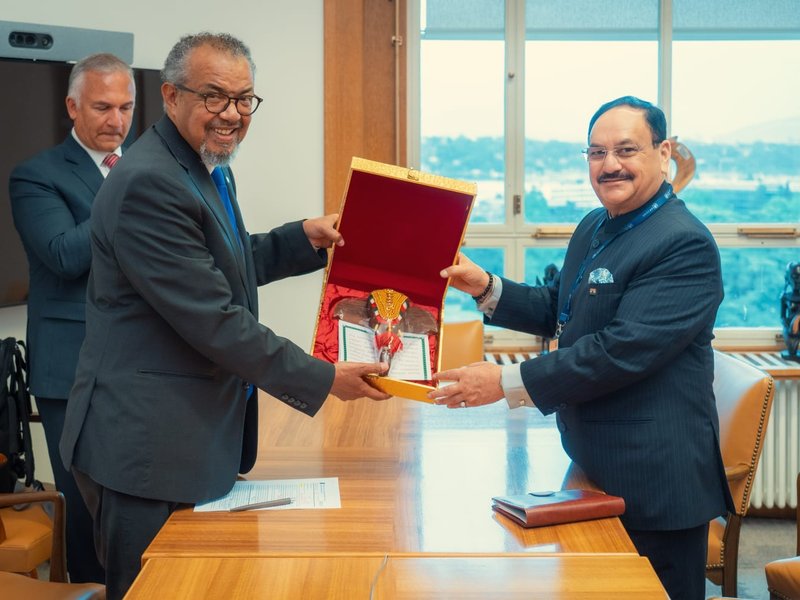 At World Health Assembly, JP Nadda reaffirms continuation of India's support to WHO