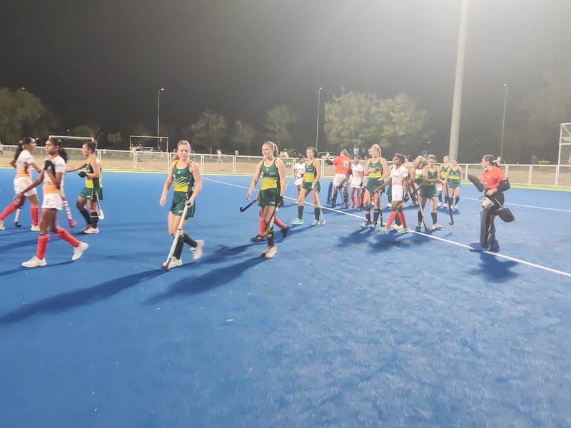 India U18 men and women go down to Australia in the second match of series at the Udhav Das Mehta (Bhai Ji) Central SAI Centre in Bhopal, Madhya Pradesh, on Sunday. Photo credit: Hockey India