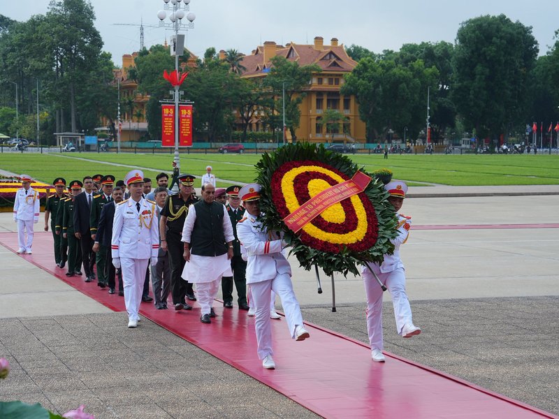 Rajnath Singh pays homage to Vietnam's founding father Ho Chi Minh
