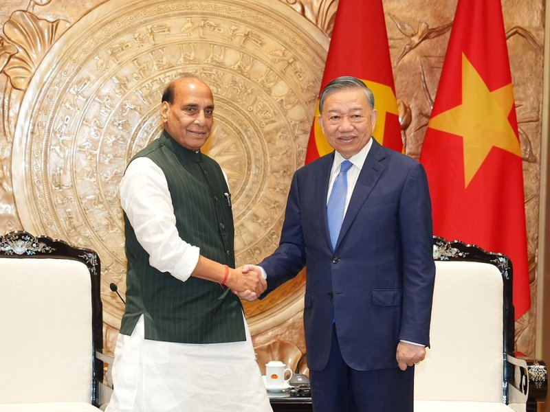 Rajnath Singh meets Vietnamese Prez To Lam, reaffirms commitment to deepen defence ties 