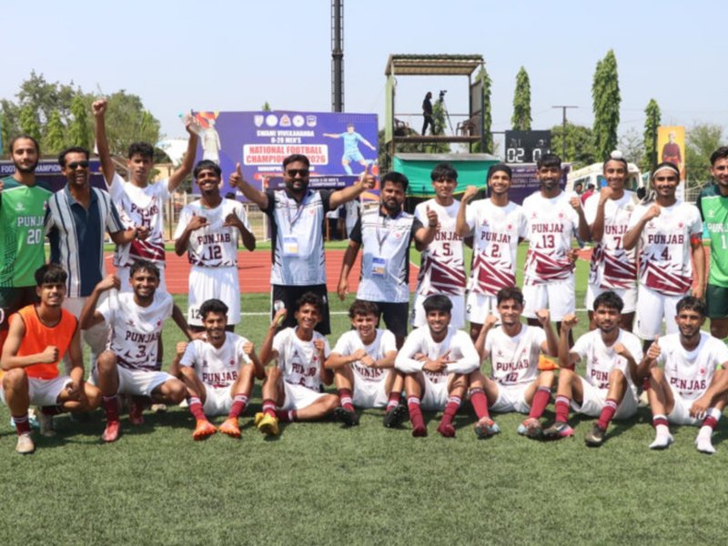  Extra-time winner sends Punjab into Swami Vivekananda U20 Men's NFC semi-finals (Credit: AIFF)