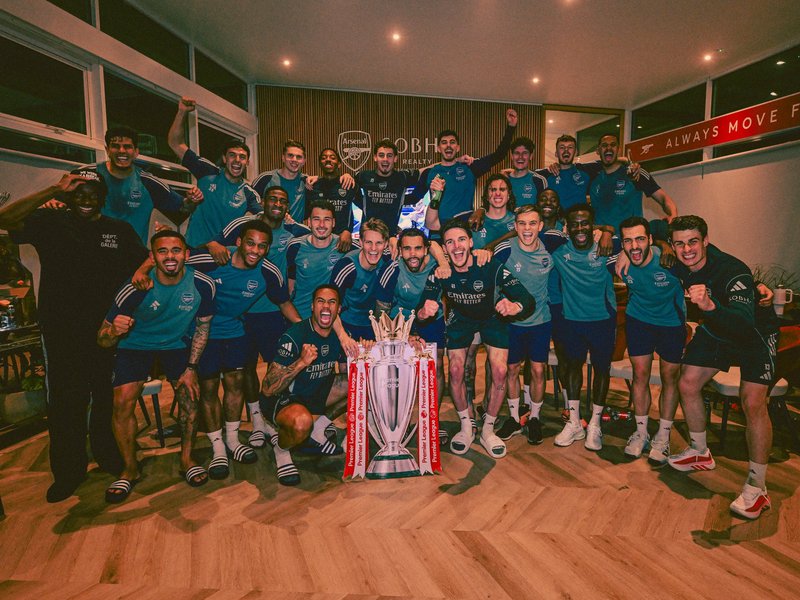 Arsenal win first Premier League title in 22 years