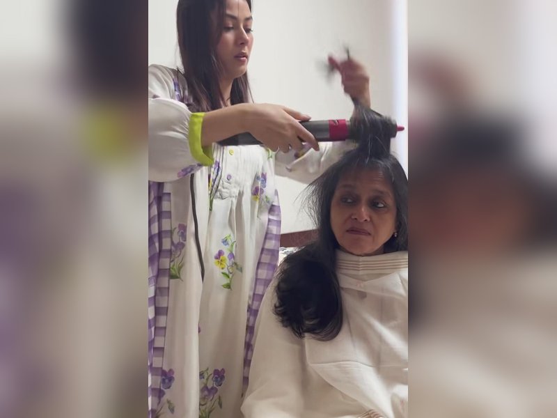 Shahid Kapoor's sister Sanah Kapoor gives glimpse of SIL Mira Rajput turning hairdresser for Supriya Pathak 