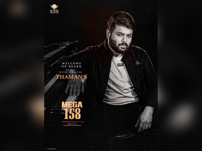 Thaman to score music for Chiranjeevi's #Mega158  (Photo Credit: Thaman/X)