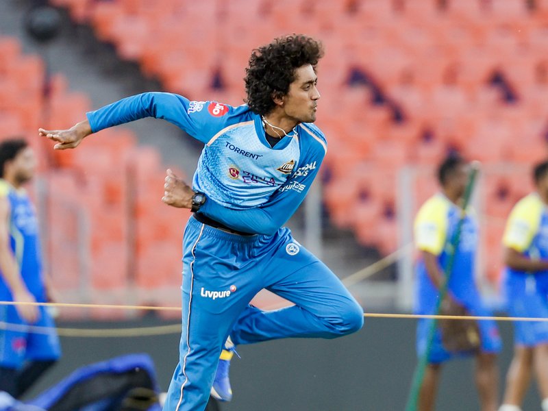 R. Sai Kishore signs with Gloucestershire for final six matches of the 2026 County Championship season in London on Wednesday. Photo credit: 