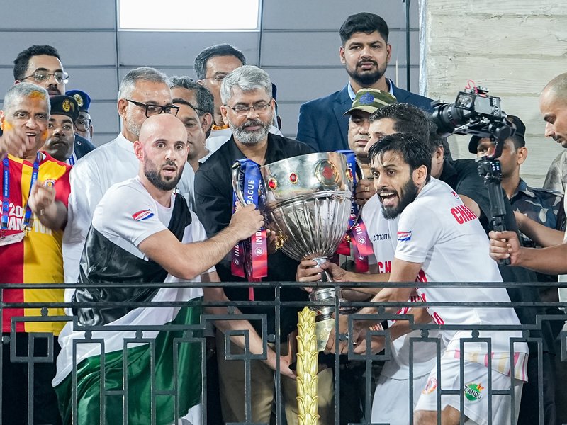 East Bengal win maiden title with 2-1 win over Inter Kashi in the Indian Super League, 22 years after their last national league triumph, on Thursday. Photo credit: AIFF