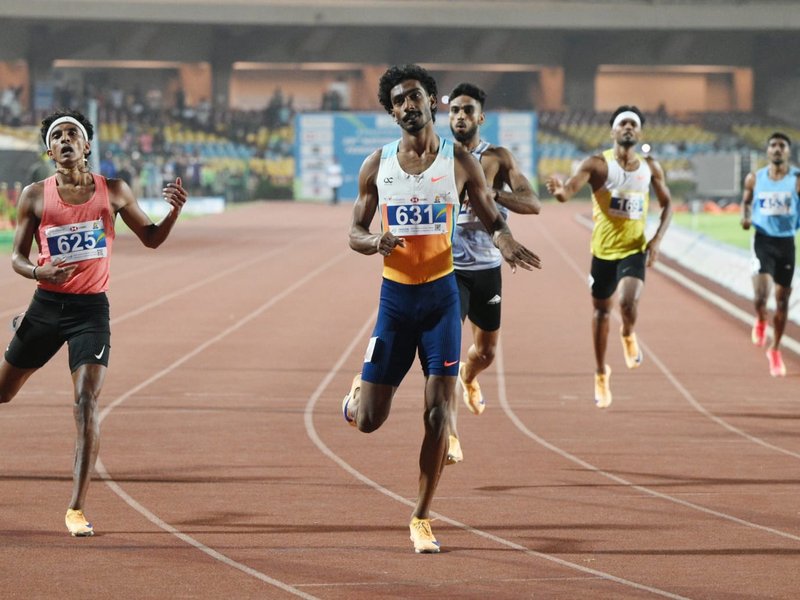 Gurvindervir, Vishal TK set new records; Tejaswin crosses 8000 points in decathlon in the National Senior Athletics Federation Competition at the Birsa Munda Stadium in Ranchi on Saturday. Photo credit: AFI