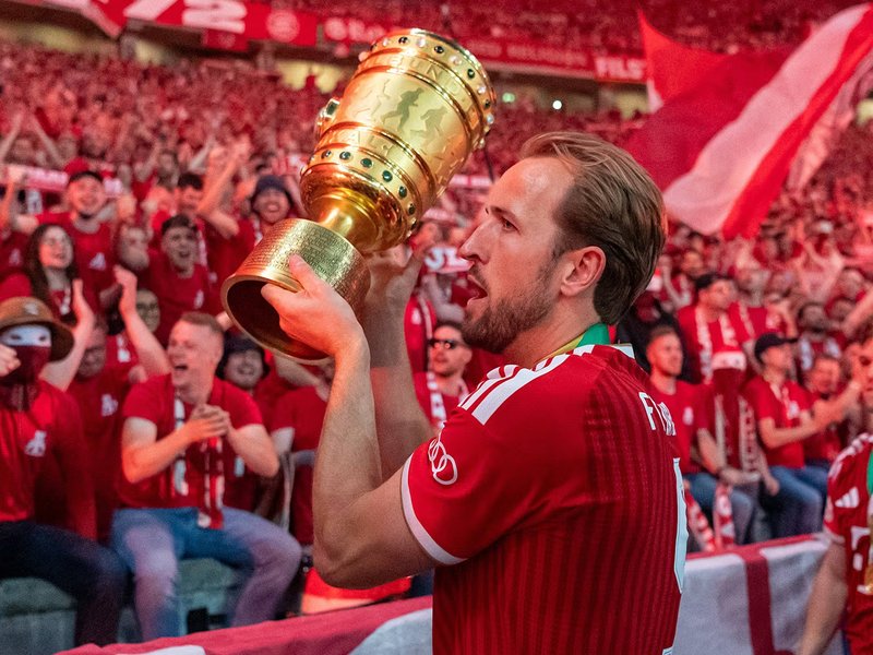 Kane's hat-trick steers Bayern to domestic double with German Cup win