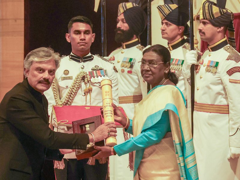 President Murmu honours Dharmendra, Harmanpreet Kaur, Uday Kotak with Padma Awards