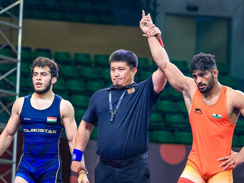 Kumar Mohit and Chandermohan strike gold as Indian freestyle wrestlers claim nine medals, counting in the U23 Asian Championships in Da Nang, Vietnam. Photo credit: WFI