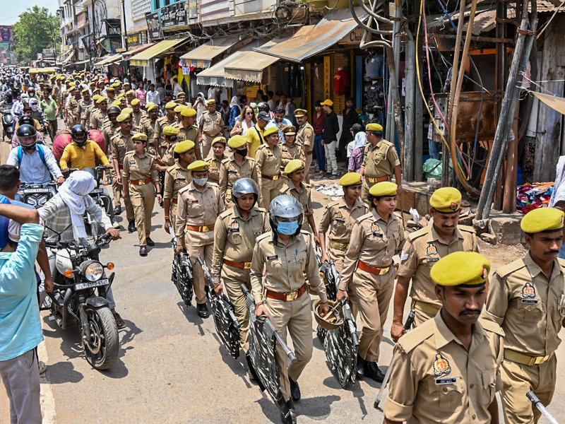 Security beefed up nationwide ahead of Bakrid amid action against namaz on roads, slaughter of banned animals 