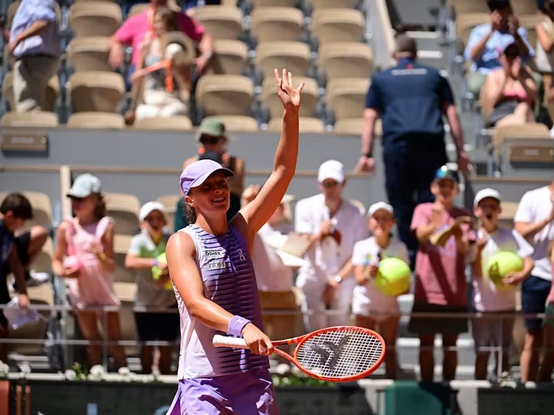 French Open: Iga Swiatek reaches third round; likely to run into Ostapenko next (Credit: X/Roland Garros)