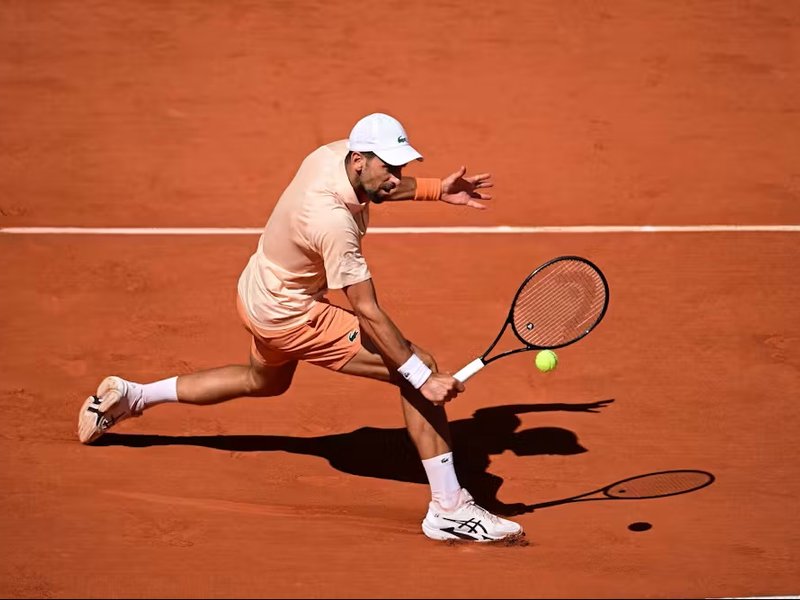Novak Djokovic passes Valentin Royer test to reach third round in French Open in Paris on Wednesday. Photo credit:  ATP Tour
