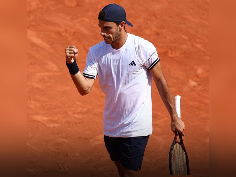 Argentina's Juan Manuel Cerundolo scripts a huge upset in the second round of the French Open, sending World No.1 Jannik Sinner packing from Paris on Thursday. Photo credit: ATP Tour
