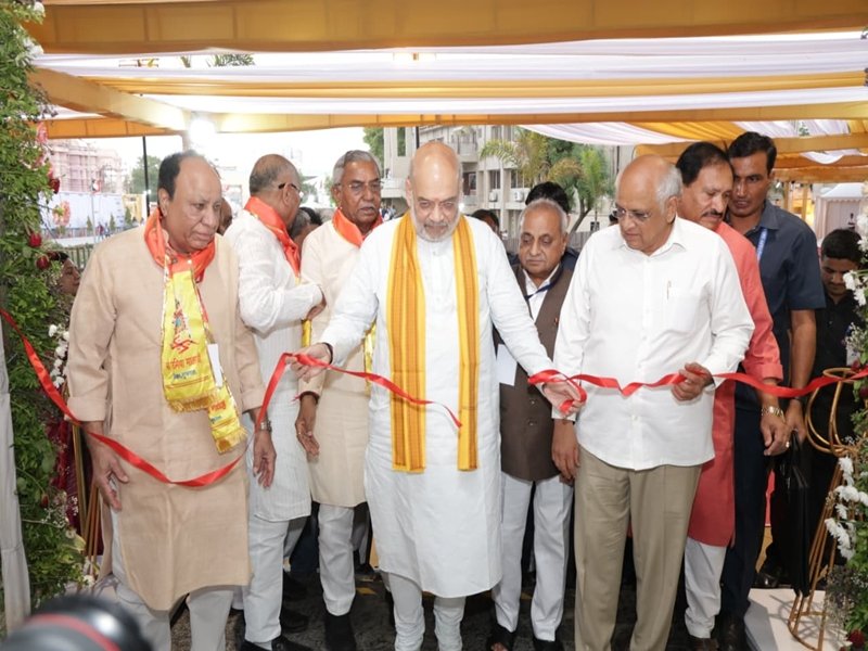 HM Amit Shah inaugurates hostel facility for 1,600 students at Maa Umiya Dham in Ahmedabad