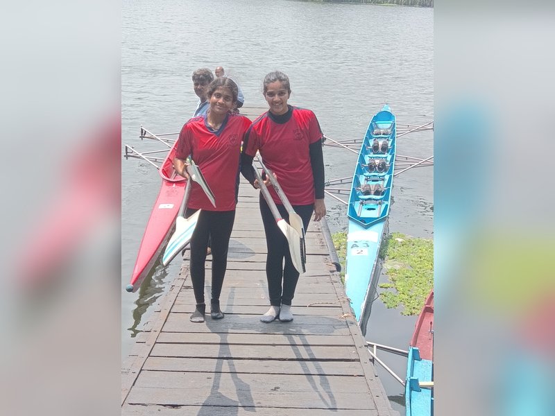 Tirthapati Institution dominates in 51st All India Invitation Inter School Rowing Championship at its course in Rabindra Sarobar in Kolkata on Thursday. 