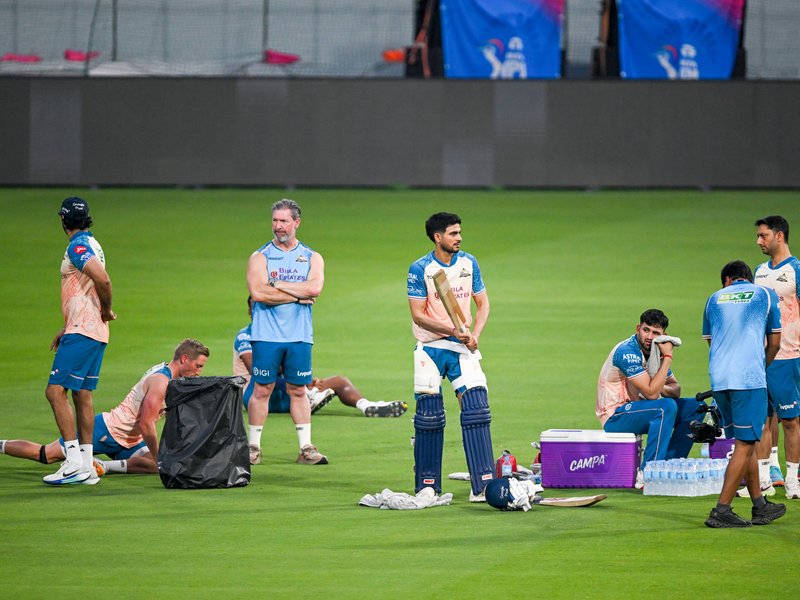 Gujarat Titans seek final berth against red-hot Rajasthan Royals in do-or-die clash in Qualifier 2 of the Indian Premier League (IPL) 2026 at the Maharaja Yadavindra Singh International Cricket Stadium in New Chandigarh on Friday. Photo credit: IANS 