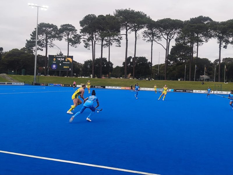 Indian women’s hockey team beat Australia in third game to lead four-match series 2-1 (Credit: Hockey India)
