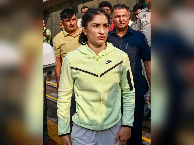 ‘Wrestling Federation of India wants me to die quickly…I will keep fighting’, says Vinesh Phogat after losing in the semifinals of the Asian Games 2026 Trials in New Delhi. Photo credit: IANS 