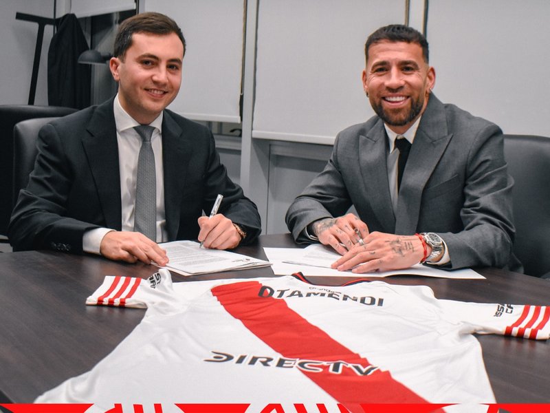 Otamendi joins River Plate (Credit: X/River Plate)