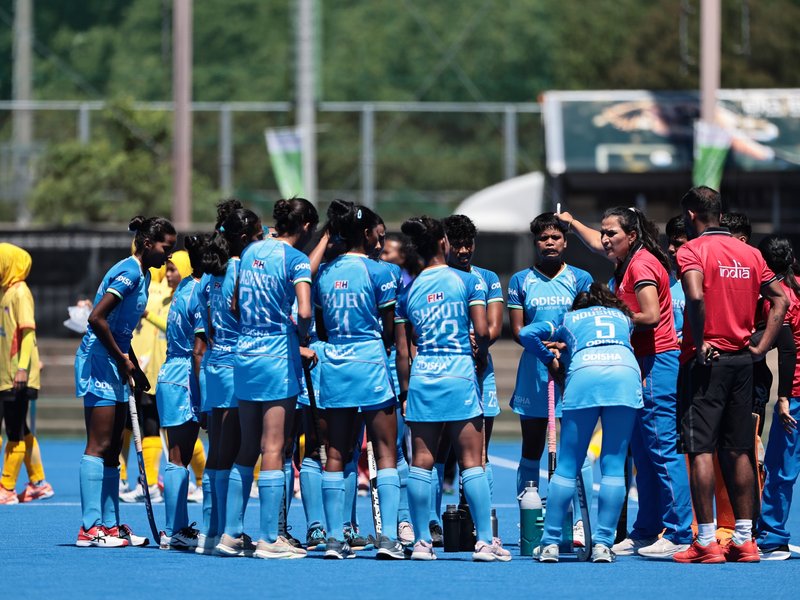 U18 Women’s Hockey Asia Cup: Nousheen Naz’s brace powers India to winning start (Credit: Hockey India)
