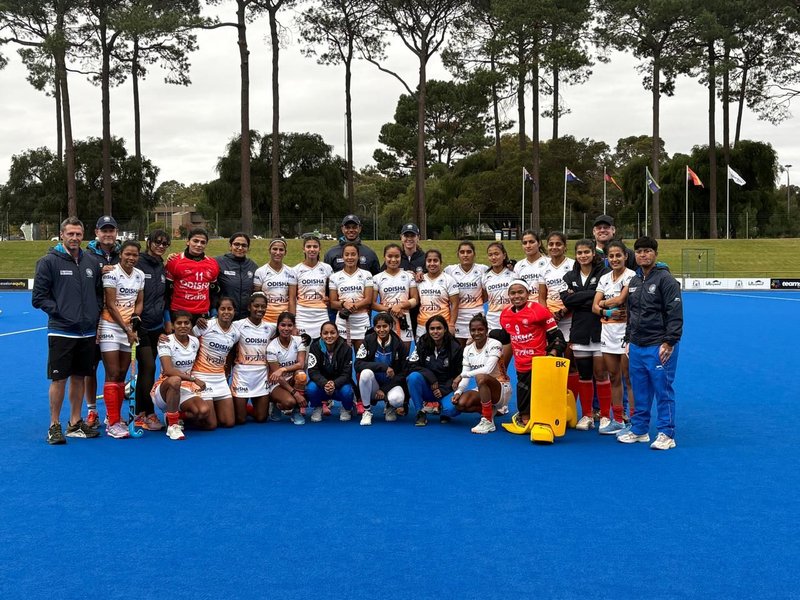 Indian Women's Hockey Team lose 2-3 in a tight fourth game to draw the friendly series against Australia in Perth (Credit: Hockey India)