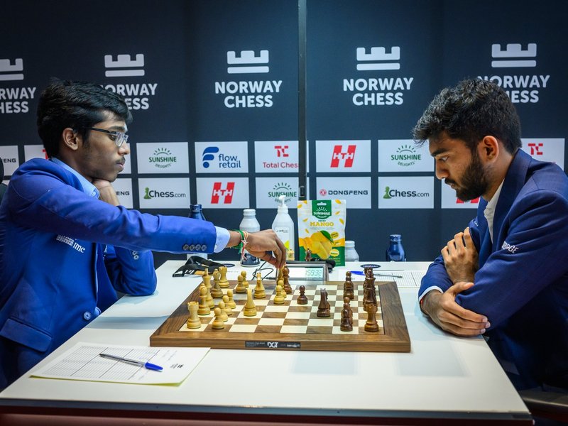 Norway Chess: Gukesh beats Praggnanandhaa; Divya takes sole lead 