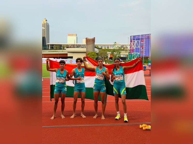 Asian U20 Athletics C'ships: India finish second overall as women’s 4x400m relay strikes gold in style (Credit: AFI)