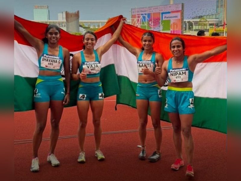 एशियन अंडर-20 एथलेटिक्स चैंपियनशिप:  4x100 मीटर महिला रिले टीम ने जीता सिल्वर, गुजरात के सीएम भूपेंद्र पटेल ने सराहा