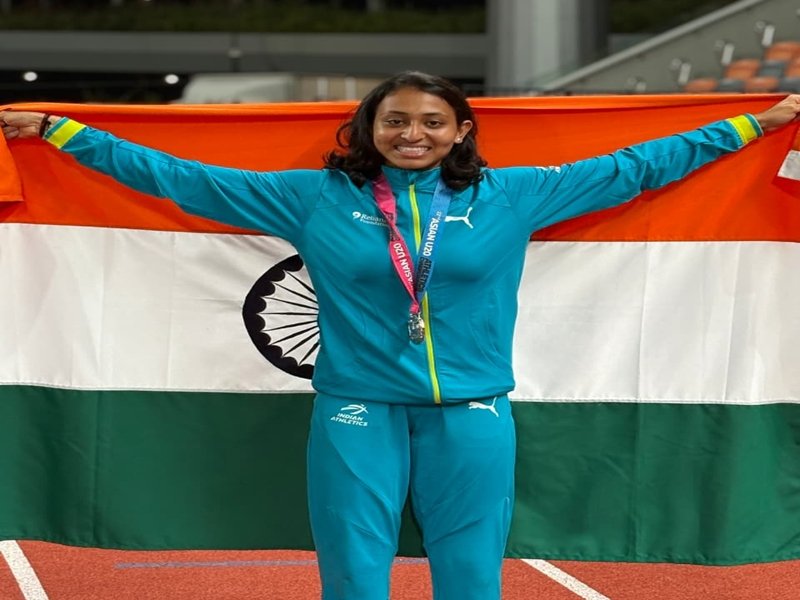Gujarat farm labourer's daughter Kajal Vaja sprints to silver at Asian U-20 Athletics Championships