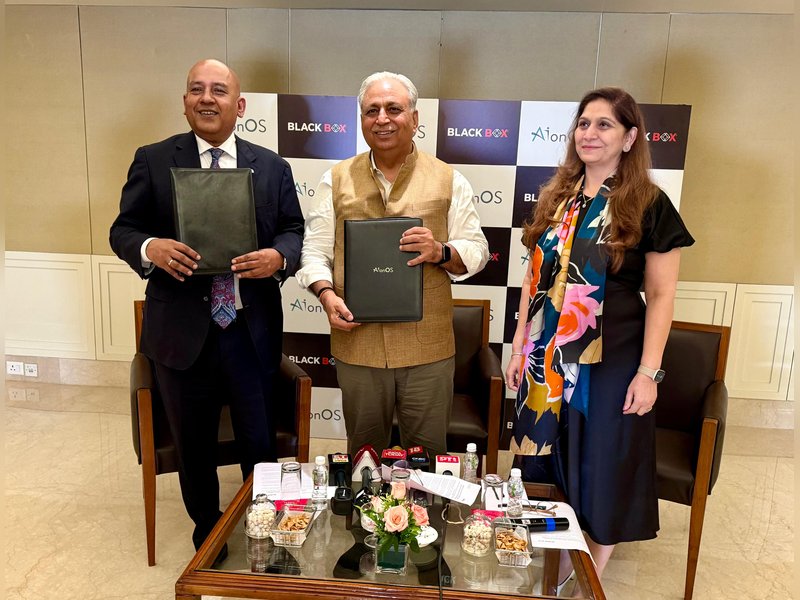 एआईओएनओएस और ब्लैक बॉक्स ने किया रणनीतिक गठबंधन, एआई इन्फ्रास्ट्रक्चर और एप्लीकेशन पर मिलकर करेंगे काम