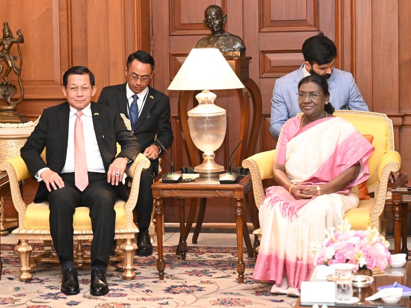 President Murmu meets Myanmar counterpart, highlights shared Buddhist heritage and centuries-old people-to-people bond