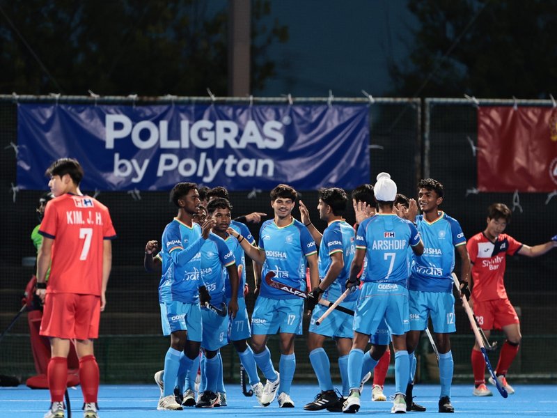 India register dominant 4-1 win over Korea in Men's U-18 Asia Cup in the U-18 Asia Cup 2026 in Kakamigahara, Japan, on Monday.  Photo credit: Hockey India