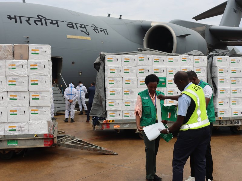 IAF's special C17 Globemaster delivers second tranche of India’s medical assistance to Uganda