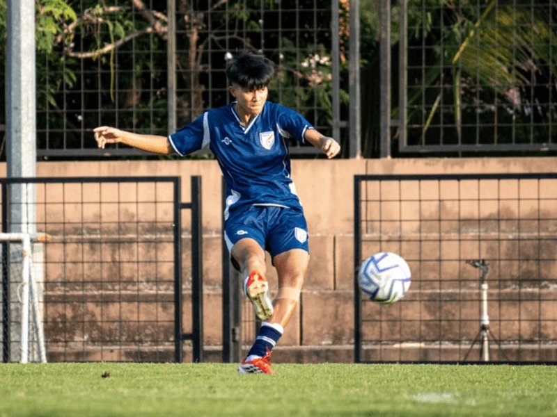 India look to continue winning run in the semifinals against Bhutan in the SAFF Women's Championships 2026 at the Pandit Jawaharlal Nehru Stadium in Margao, Goa, on Wednesday.  Photo credit: AIFF