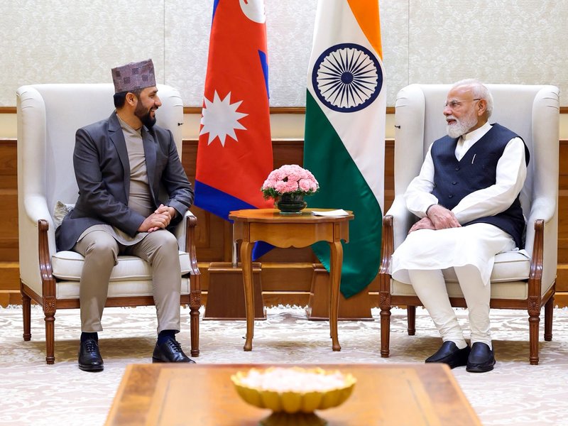 pm modi met rabi Lamichhane