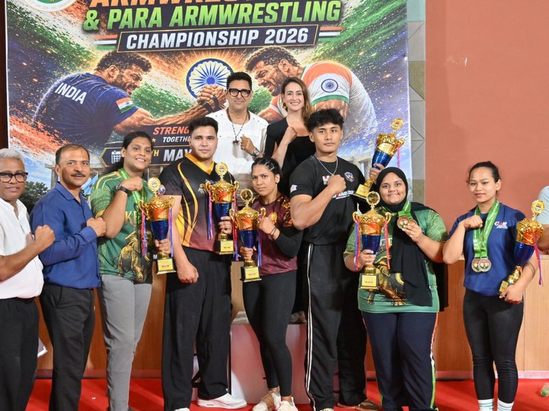 Kerala emerge overall winners at National Armwrestling & Para-Armwrestling Championship