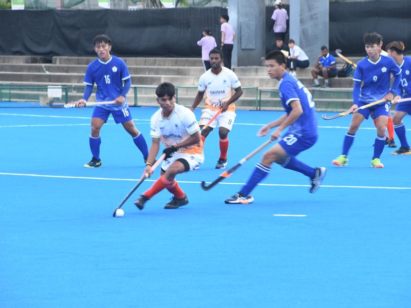 Ashish Tani Purti bags hat-trick as India hammer Chinese Taipei 13-1 to advance to the semifinals of the U-18 Asia Cup 2026 in Kakamigahara, Japan, on Wednesday.  Photo credit: 
