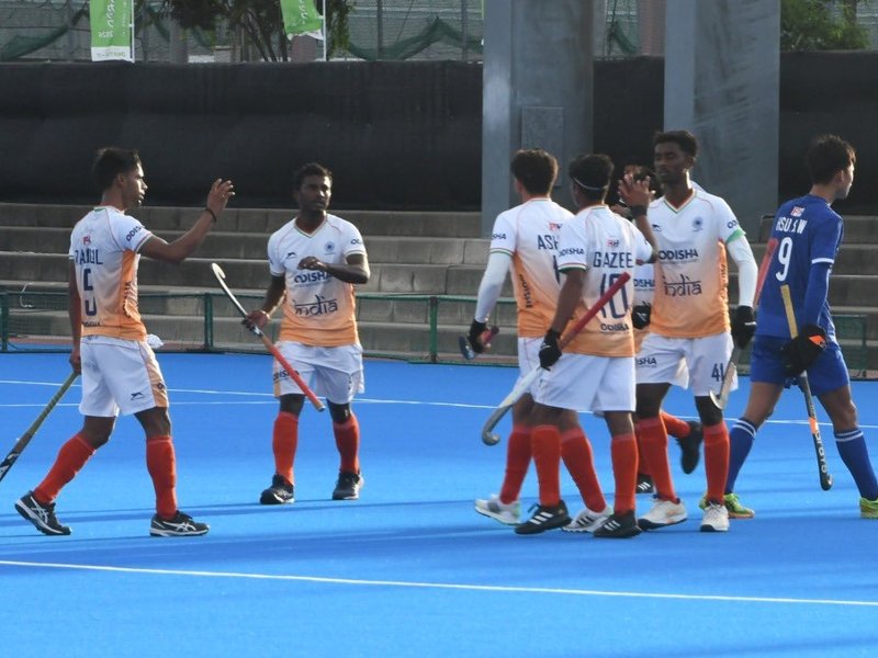 मेंस अंडर-18 एशिया कप: आशीष की हैट्रिक, चीनी ताइपे को 13-1 से रौंदकर सेमीफाइनल में भारत